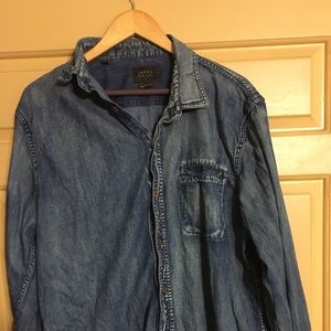 Vintage Long Sleeved Denim Shirt